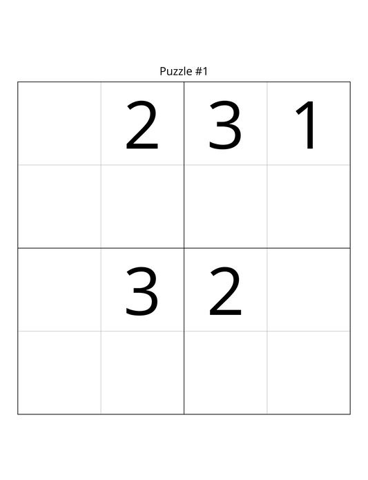 Medium-Hard Sudoku Puzzle Book for Kids