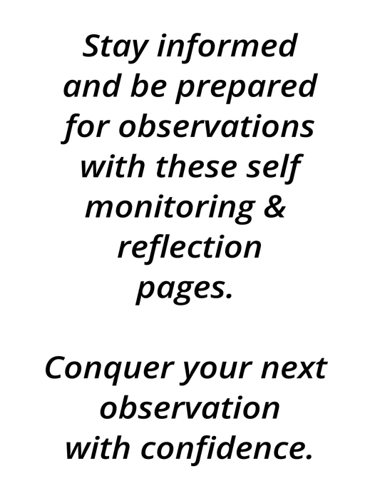 Reflection Log for Teaching Professionals - LL Puzzle Books