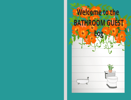 Welcome to the Bathroom Guest Log - LL Puzzle Books