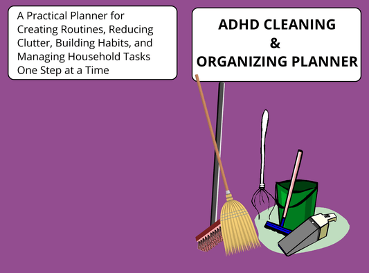 ADHD Cleaning and Organizing Planner - LL Puzzle Books