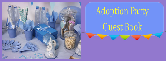 Adoption Party Guest Book for Kids & Teens