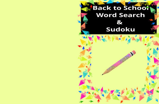 Back to School: Word Search & Sudoku Puzzle Book – Instant Download