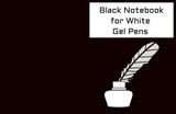 Black Notebook Paper for White Gel Pens – Printable Journal Pages | Instant Download