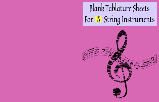 Tabular Sheets for 5 String Instruments - LL Puzzle Books