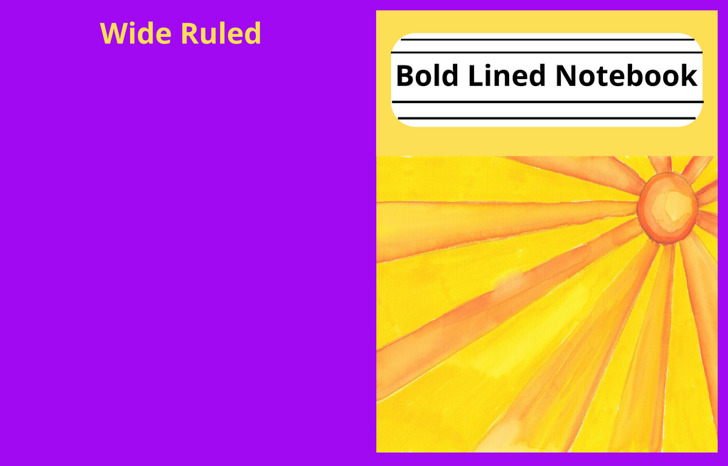 Bold Lined Notebook (Wide Ruled)