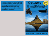 Crossword Puzzle: All About Photography – Printable PDF - LL Puzzle Books