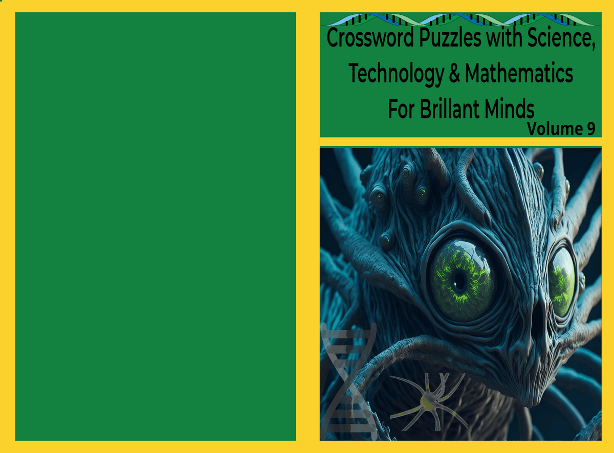 Crossword Puzzles with Science, Technology, & Mathematics for Brilliant Minds, Vol.9 - LL Puzzle Books