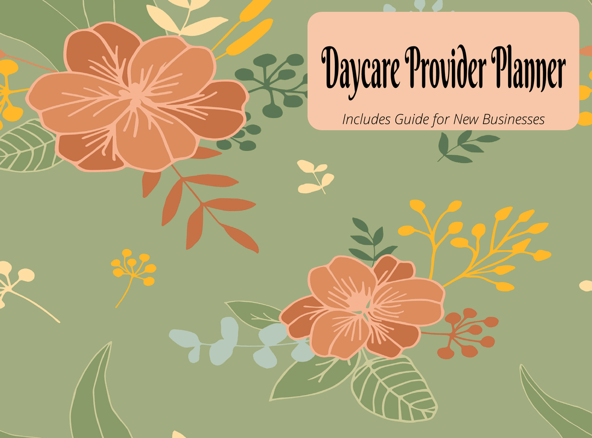Daycare Provider Planner - LL Puzzle Books