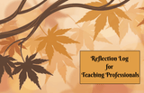 Reflection Log for Teaching Professionals - LL Puzzle Books