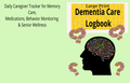 Large Print Dementia Care Logbook