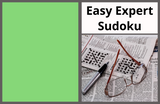 Easy Expert Level Sudoku Puzzle Book – Printable PDF | Instant Download