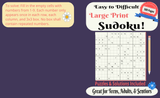 Easy to Difficult Large Print Sudoku - LL Puzzle Books