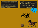 Equestrian Crossword Puzzle Book – Horse Lovers Edition - LL Puzzle Books
