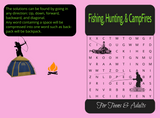Fishing, Hunting, & Campfires Word Search Book
