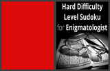 Hard Sudoku Puzzle Book for Enigmatologist