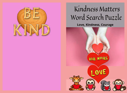Kindness Matters Word Search Puzzle - LL Puzzle Books