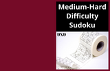 Medium-Hard Sudoku Puzzle Book