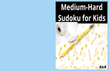 Medium-Hard Sudoku Puzzle Book for Kids