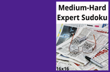 Medium-Hard Expert Level Sudoku Puzzle Book – Printable PDF | Instant Download