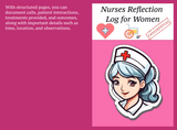 Nurses Reflection Log Book for Women – Digital Download - LL Puzzle Books