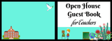 Open House Guest Book for Teachers - LL Puzzle Books