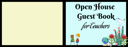 The Open House Guest Book for Teachers - LL Puzzle Books