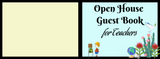The Open House Guest Book for Teachers - LL Puzzle Books