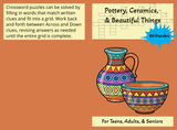 Pottery, Ceramics & Beautiful Things Crossword Puzzle Book - LL Puzzle Books
