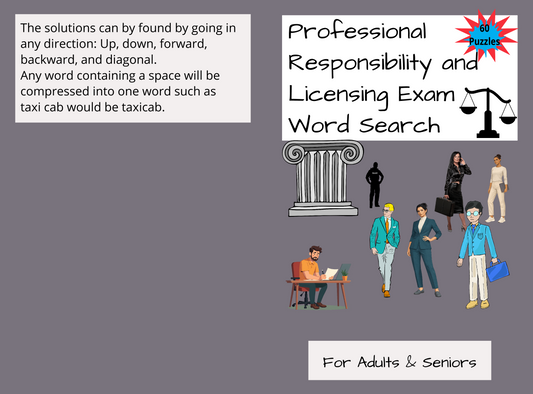 Professional Responsibility & Licensing Exam Word Search
