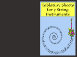 Tablature Sheets for 7-String Instruments - LL Puzzle Books