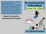 Bowling Activity Book — Crosswords, Mazes & Word Search Puzzles - LL Puzzle Books