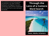 Through the Lens of a Camera: Word Search – Printable PDF - LL Puzzle Books