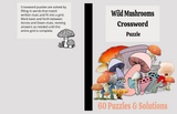 Wild Mushroom Crossword Puzzles — Instant Download