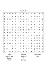 Data, Research & Science Word Search – Printable PDF for Teens - LL Puzzle Books