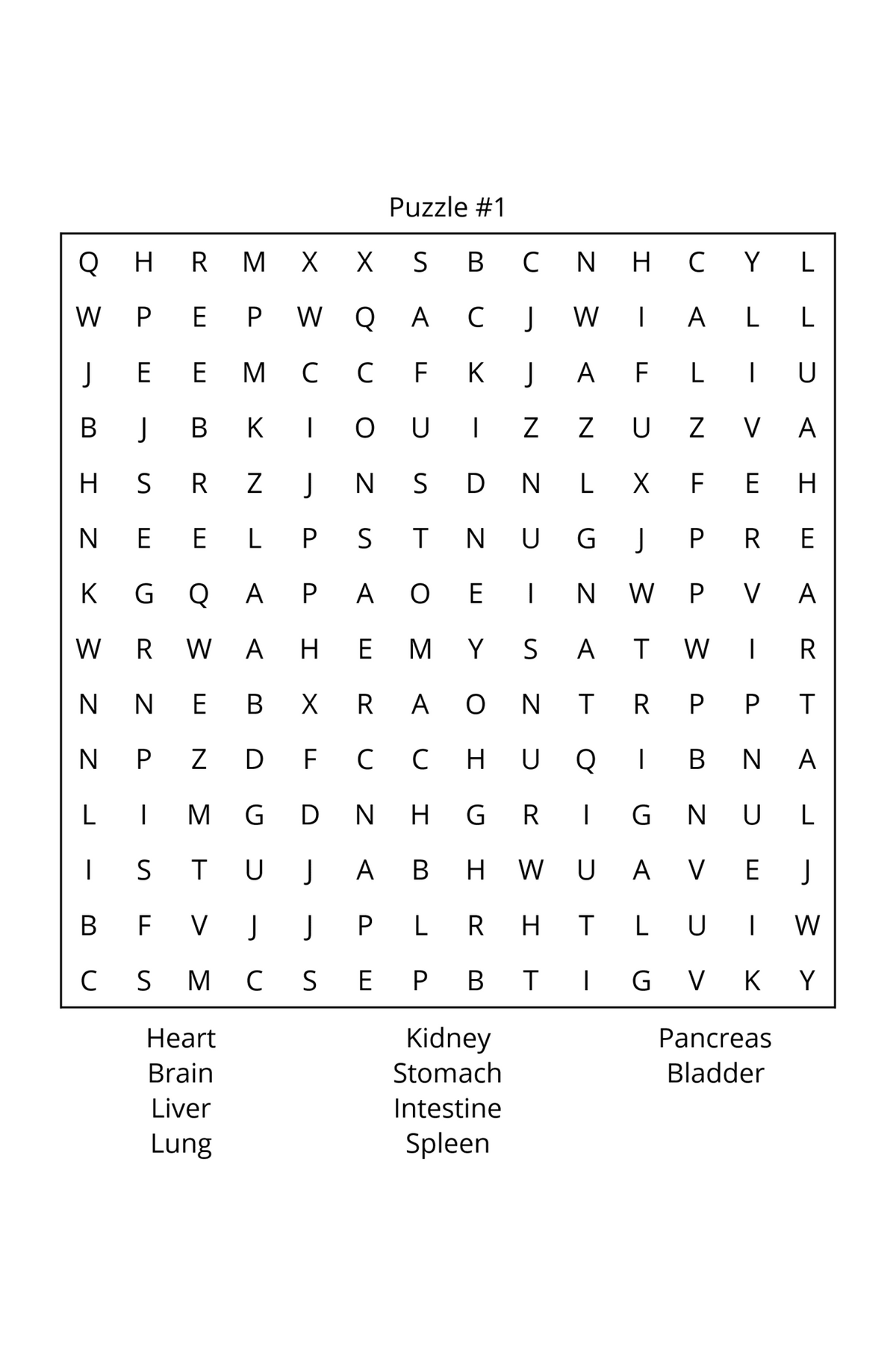 Just an Extraordinary Anatomy & Physiology Mash up Word Search Book - LL Puzzle Books