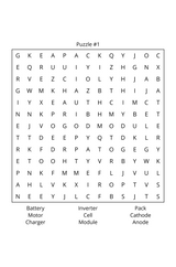Powered by Electric Word Search - LL Puzzle Books