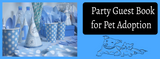 Party Guest Book for Pet Adoption Party