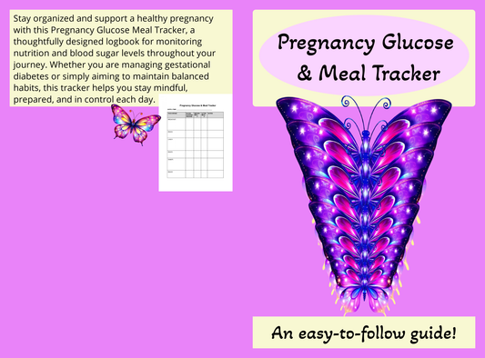Pregnancy Glucose & Meal Tracker – Printable PDF - LL Puzzle Books