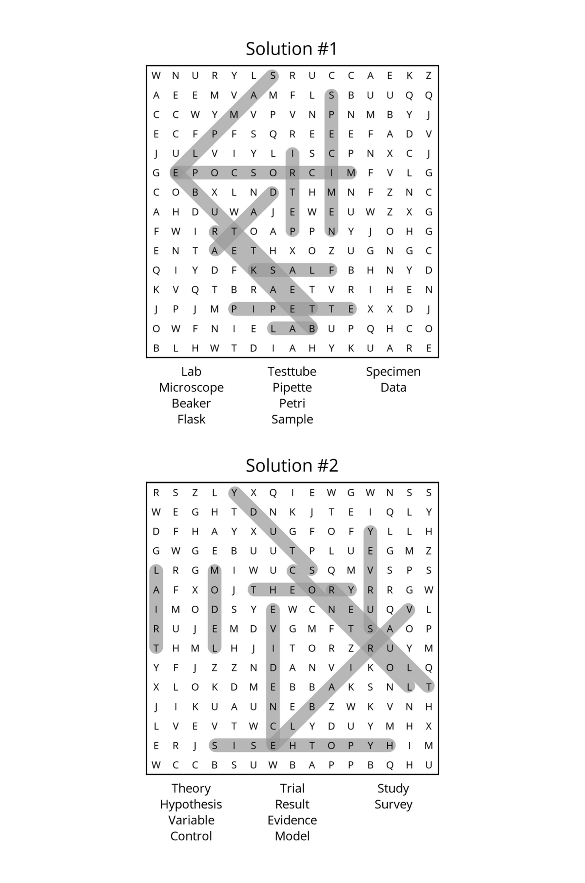 Data, Research & Science Word Search – Printable PDF for Teens - LL Puzzle Books