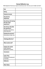 Nurses Reflection Log Book for Men – Digital Download - LL Puzzle Books