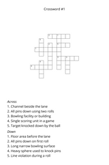 Bowling Activity Book — Crosswords, Mazes & Word Search Puzzles - LL Puzzle Books
