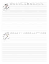 Cursive Writing Pages Book – Practice Sheets for Beginners