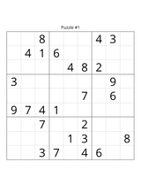 Easy-Medium Sudoku Puzzle Book