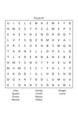 Do You Enjoy Bees & Flowers? Word Search – Printable PDF - LL Puzzle Books