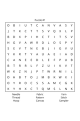 It's All About the Stitches Word Search - LL Puzzle Books