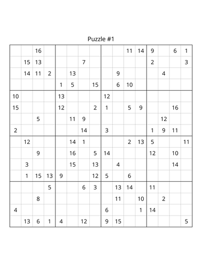 Medium Expert Level Sudoku Puzzle Book – Printable PDF | Instant Download