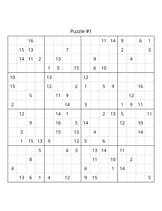 Medium Expert Level Sudoku Puzzle Book – Printable PDF | Instant Download