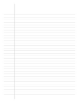 Mushroom Notebook, College Ruled — Instant Download