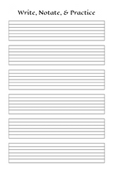 Tablature Sheets for Dulcimer Instruments - LL Puzzle Books