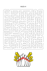 Bowling Activity Book — Crosswords, Mazes & Word Search Puzzles - LL Puzzle Books